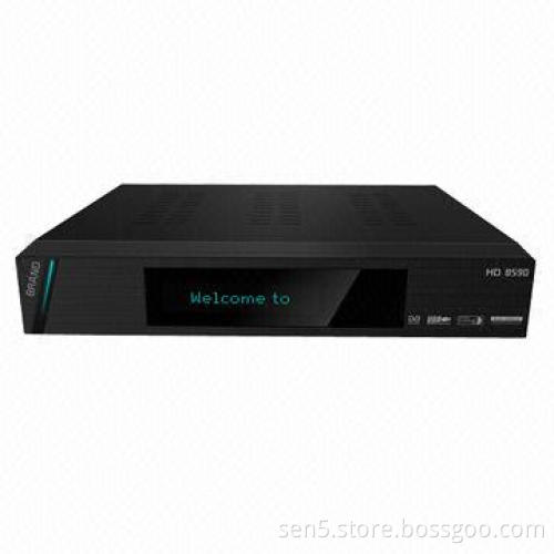 DVB-S2/T Receiver, Android + Linux, 1CA, 1CI, 3 USB, Ethernet, Wi-Fi Embedded, SD Card Reader, DLNA